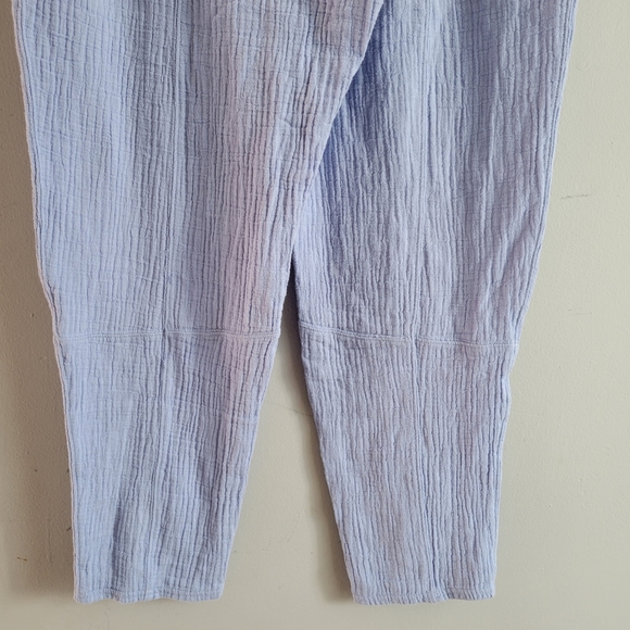Anthropologie Saturday Sunday Vera Gauzy Pull On Cropped Cotton Lounge Pants S - Picture 7 of 10